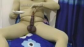 Hey, are you into zentai slave play with food fetish and rope bondage on penis?