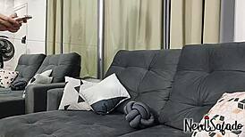 Intensely fucking the hairy brunette latina with small tits and narrow ass.