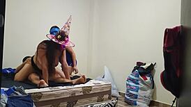 Caught in infidelity on lover's bed