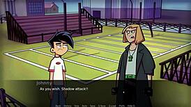 Watch this hot goth girlfriend masturbate in Amity Park parody?