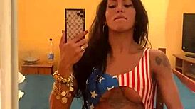 Beautiful Brazilian Transsexual with Big Ass Gets Fucked