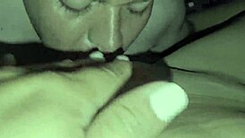 He dives into her wet pussy, licking deeply.