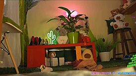 Russian rider squirts for five days straight in comedy show, riding and fucking hard in bedroom!