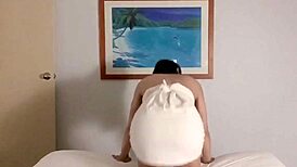 Trans Anairb tears off clothes in intense solo striptease