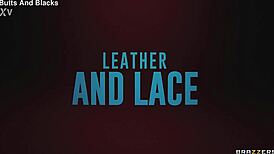 Watch charlotte sins get bound in leather and lace