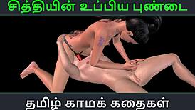 Here's a wild Tamil audio sex story about an Indian girl's animated 3D hentai adventure. Chithiyin uppiya pundai brings steamy cartoon fun to life.