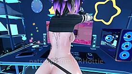 pov ass job at work lap dance vrchat erp, with clothes ripped and big cock fucking.