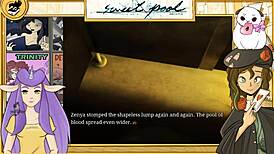 Uncensored Japanese yaoi game gets sexy from muscular guys