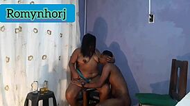 Hot latina stepdaughter filmed cumming hard on thick cock