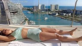 outdoor morning workout with melena maria rya at gym