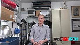 redhead teen blows big cock