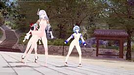 Genshin impact rough shenhe ganyu yanfei