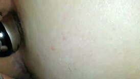 A married work partner tries buttplug first time bending over for quick doggystyle orgasm