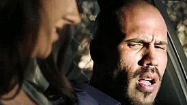 Real hitchhiking teen 18+ager gives sloppy head in bathroom