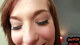 pov babe sucked and got missionary fucked after all those poses