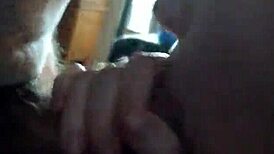 a quick blowjob sesh with my teen brunette babe