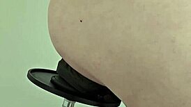 Watch that monster black dildo fuck my ass on the machine!