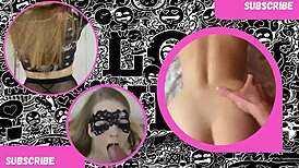 The guy roughly prepares the chick's ass and rudely fucks her