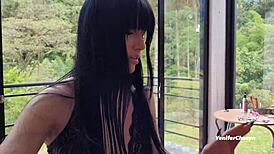 Intense anal fucking with teen Salome Gil! She licks and sucks before getting her ass pounded.