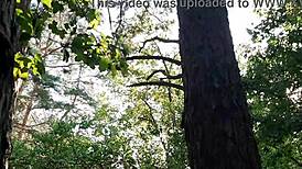 Helping a Stranger Cum with a Strapon in Public Forest - Lesbian Illusion Girls