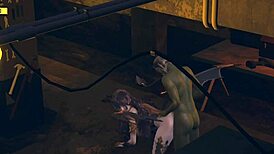 I watch hentai where succubus deepthroats green monster in doggystyle till cumshot