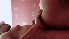 Fat Black Ass Bends Over for Hot Doggy Fuck with Big Cock Cumshot