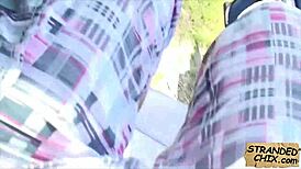 Horny Hitchhiker Hanna Sweet Feels Intense Pleasure Getting Fucked Hard in Public