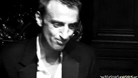 Busty cop says, 'Let's share this hard cock with another chick'