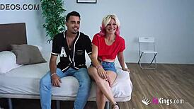 sandra casually kisses random guys on the street and picks one up for a chat