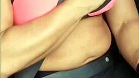 Blonde slut cumming in the car, want to join?