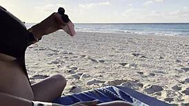 Monika Fox Boldly Masturbates To Squirt And Prolapse On Beach