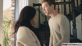 vicki visits her guy for an anal sex with ball licking handjob sucking fingering assfucking latina babe ass licking