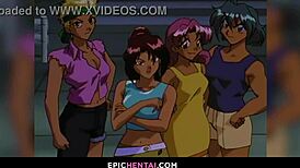 mahoko loses virginity in wet hentai pussy licking scene