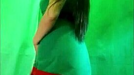 stepdad was grumpy, so i sent him homemade porn as a sexy elf to cheer him up