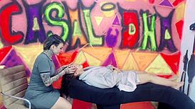 Sucked client in studio! Husband fucks!