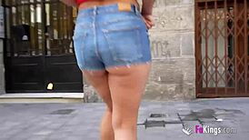 sandra casually kisses random guys on the street and picks one up for a chat