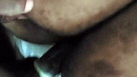 The BBW tranny eagerly takes the monster cock in her ass, sucking and getting assfucked hard.