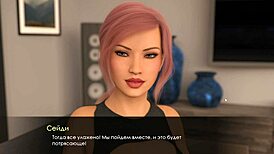 in summer with mia 2 part 12, the wife masturbates while giving a handjob to a big cock