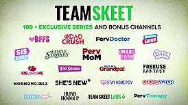 sexy blonde stepsis lost the bet and lets her horny stepbrother pound her pink pussy