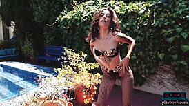 playboy5 com - big hairy bush milf with a round ass shannon hades shows it all for playboy