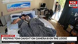 hey, you see this creepy intruder caught on hidden cam spying?