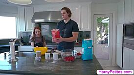 Teen Redhead Fucked Hard by Friend's Stepbro