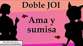 Double Mistress And Submissive In A JOI Session.