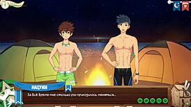 Episode 19 of Game Friends Camp: Night Swimming with Russian Voice Acting