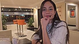 Met an old friend at a hotel, wanna join us in her room?