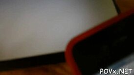 Shaved Teen Pussy Gets Intense Fucking by Erected Jock in Competition