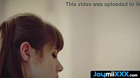 babe sucks balls and gets pussy pounded