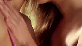 European Lesbian Girlfriends Masturbate with Toys Outdoors in Glamorous Belgium Setting