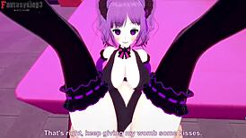 In a fantasy realm, Personal Succubus 2 seduces Vice General Fleurety. POV sex unfolds in Cryptids legend.