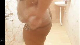 bengali wife taking bath